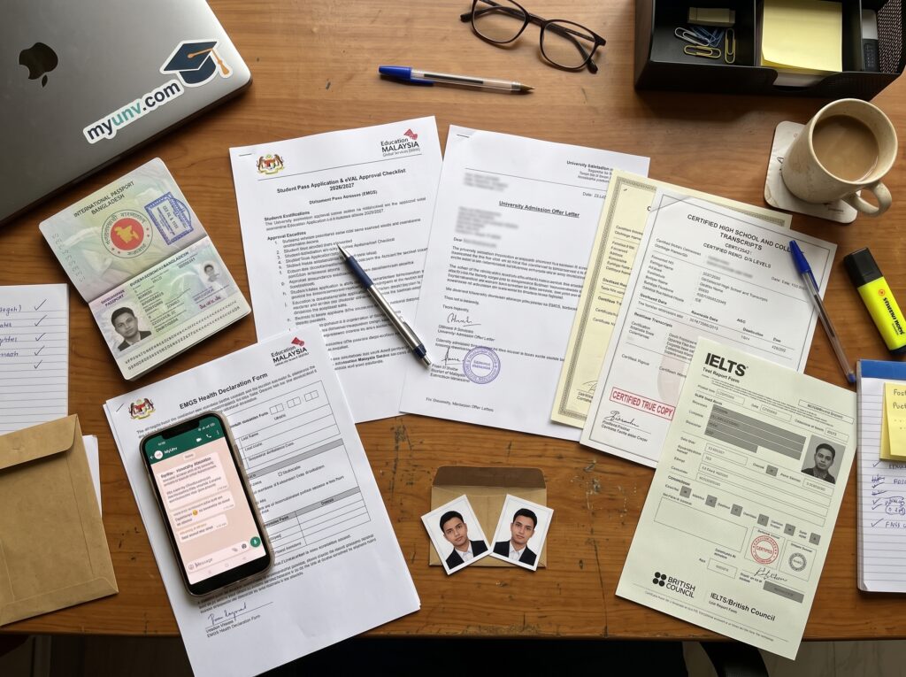 Current image: Documents required to study in Malaysia checklist and EMGS student pass guide